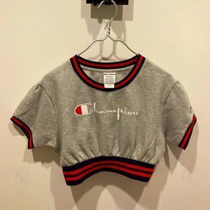 Champion Sweat Crop T-shirt Size M